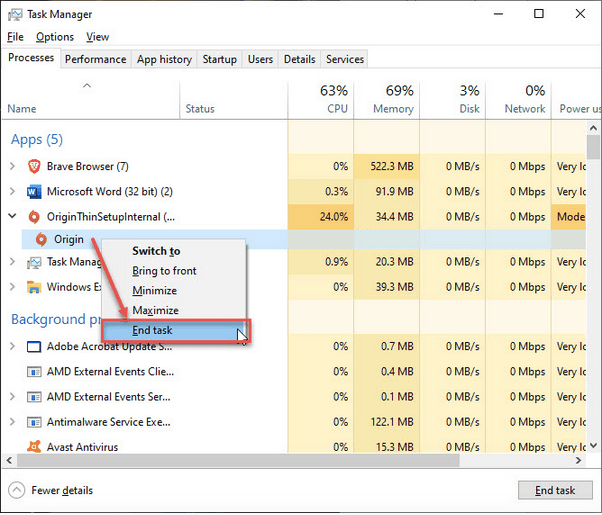 Origin Client Loading Issues