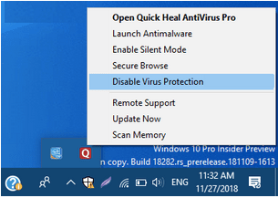 Turn Off Third-Party Antivirus Software