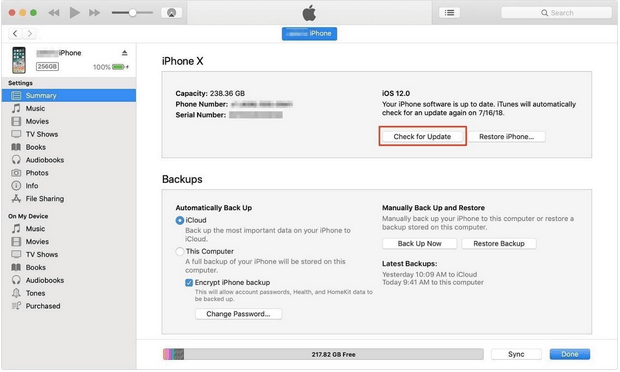 Update iOS