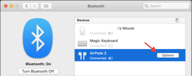 AirPods подключены к Mac 