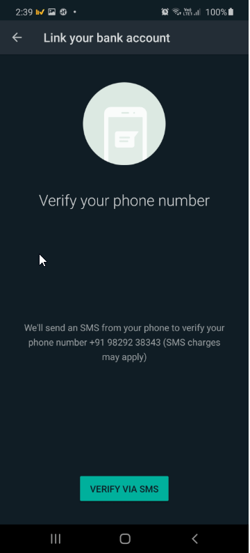 WhatsApp Pay to Send and Receive Money