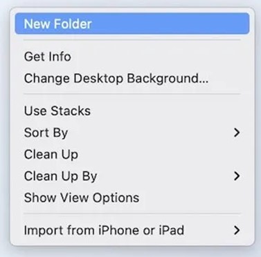 create folder macos