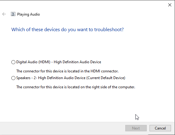 Audio Render Error
