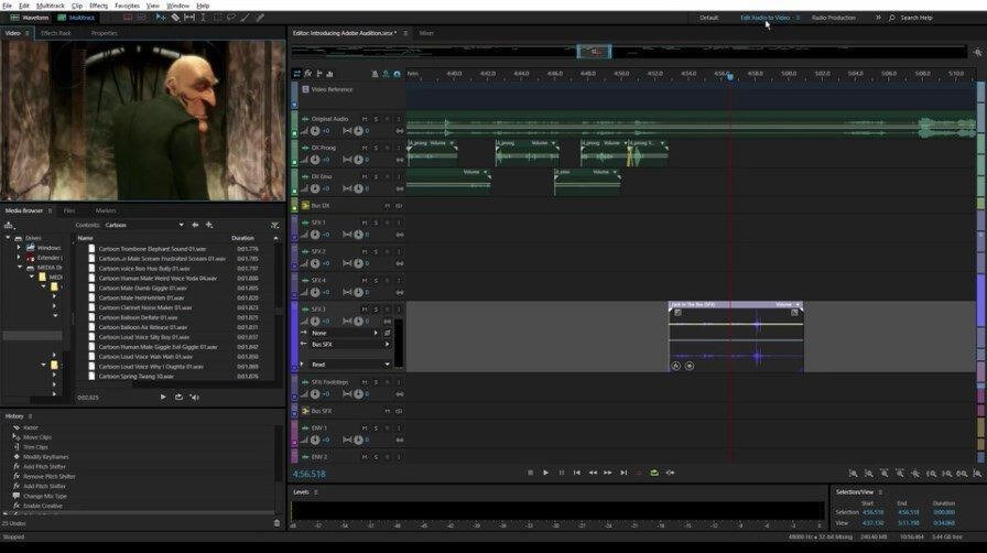 Adobe Audition - мощный инструмент для редактирования, микширования, записи и восстановления аудио