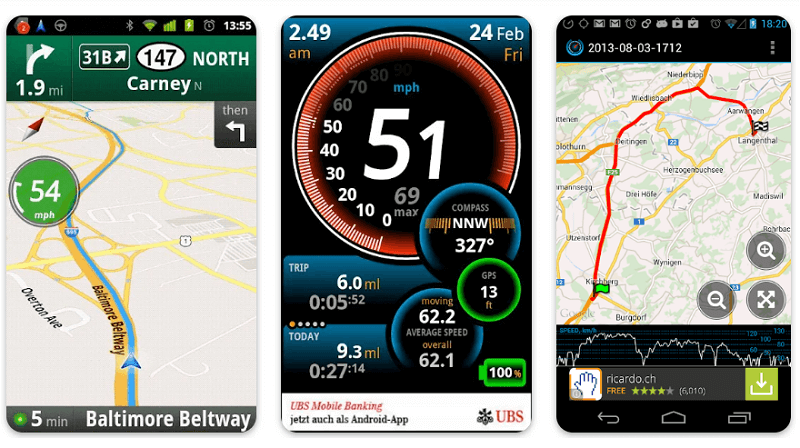 Ulysse Speedometer GPS app for android