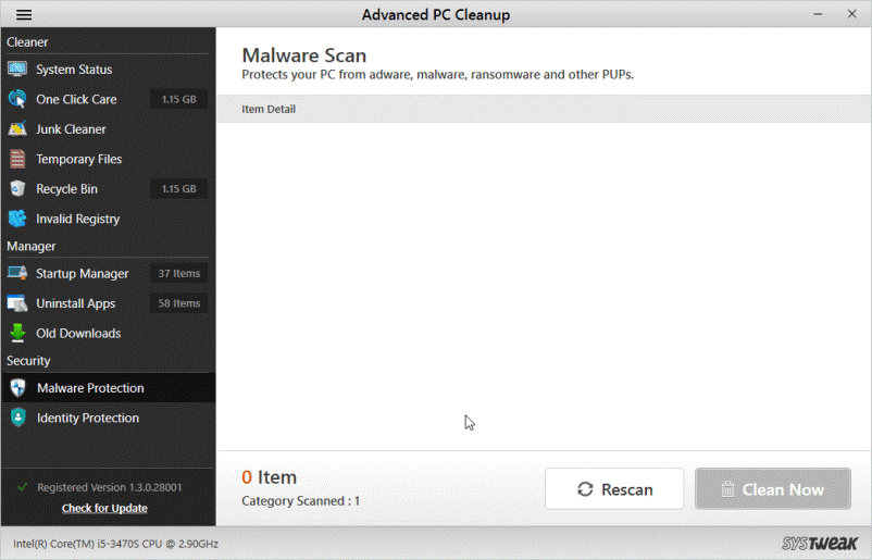 Malware Protection module