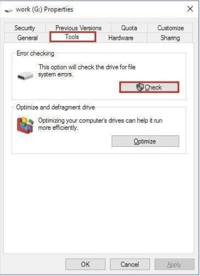 ПК с Windows автоматически проверит ваш диск