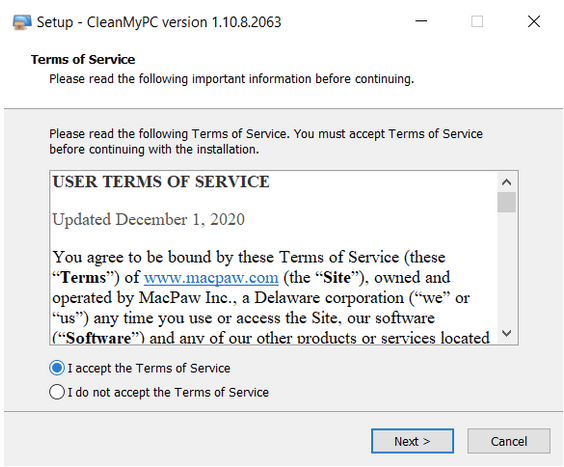 CleanMyPC von MacPaw