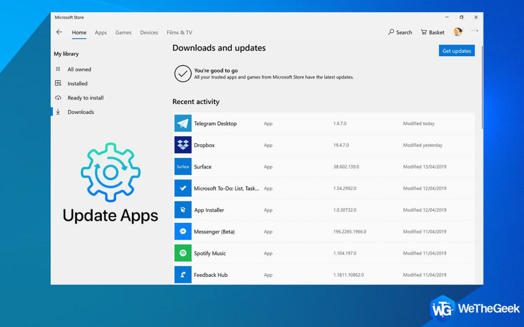 how to close all apps on windows 10