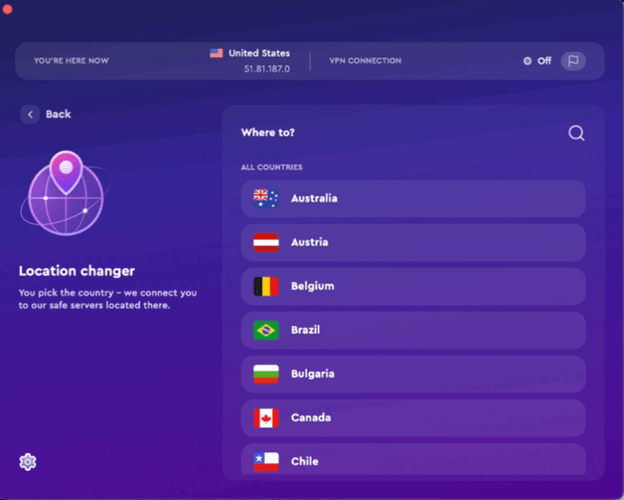 Location Changer - ClearVPN