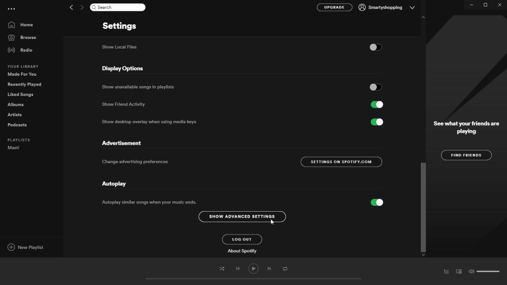 Остановить Spotify от открытия при запуске Windows