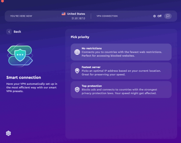 Smart Connection - ClearVPN
