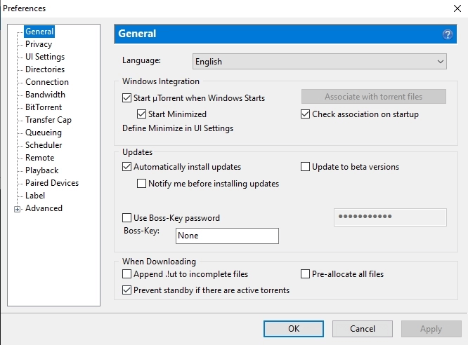 Остановить запуск uTorrent при запуске Windows 10