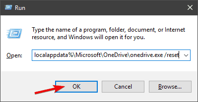 OneDrive ist ein vollständiger Fehler unter Windows 10