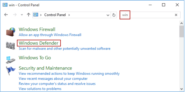Windows Defender-Firewall