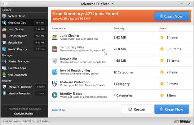 Advanced PC Cleanup