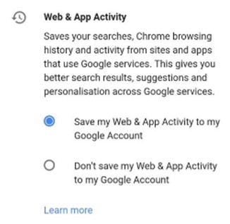 Web- und App-Aktivitäten