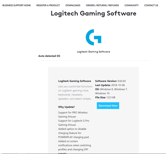 Установите программное обеспечение Logitech G910