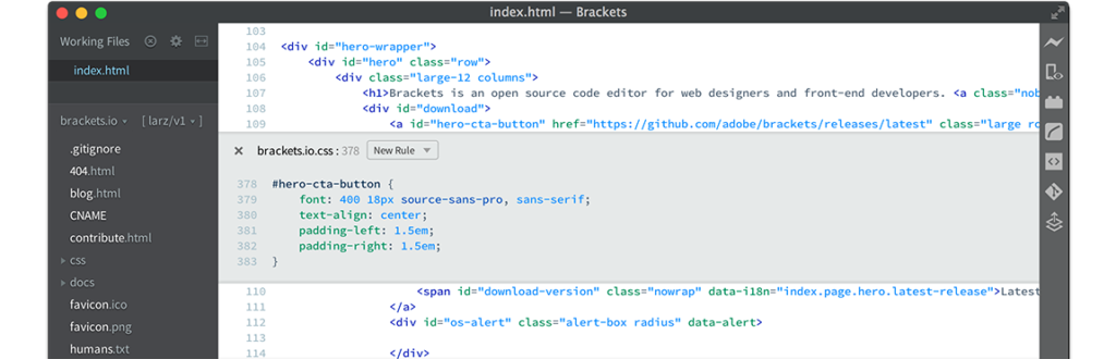 brackets for mac
