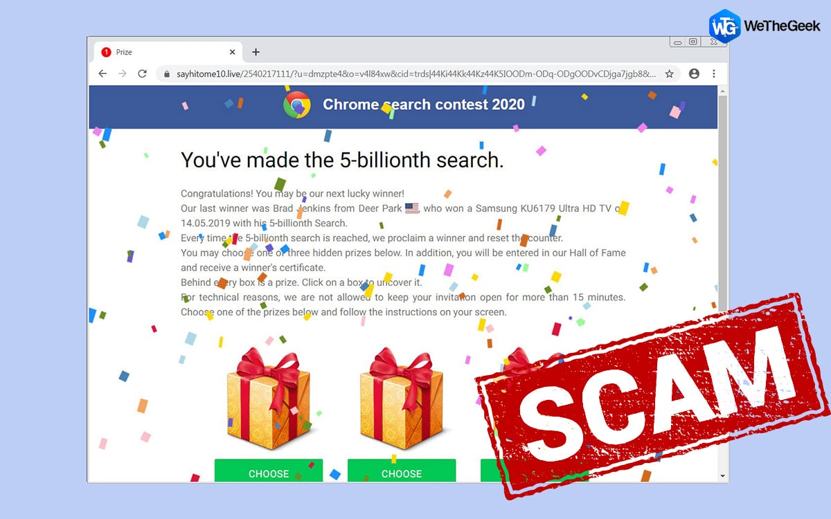 chrome pop up mac cleaner spam