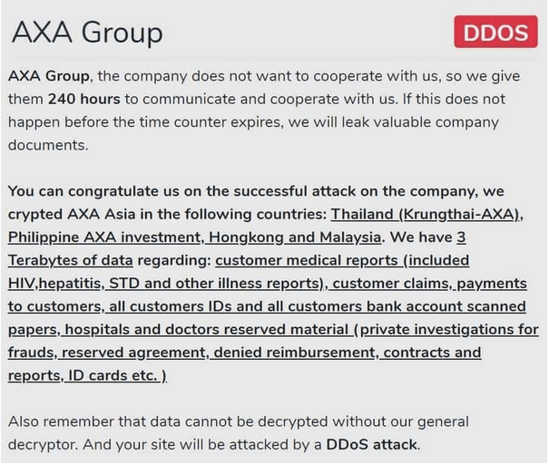 Французская страховая компания AXA