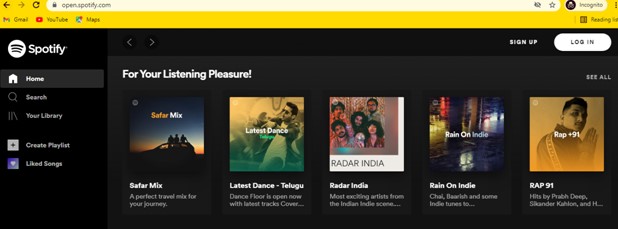 spotify web player chrome flash