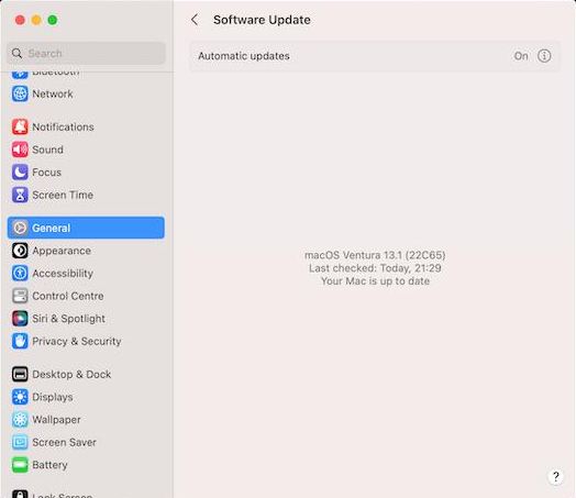 software update