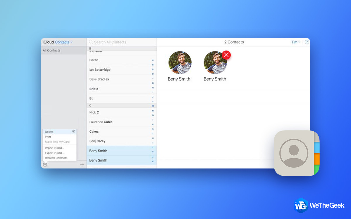 How to Delete Duplicate iCloud Contacts?