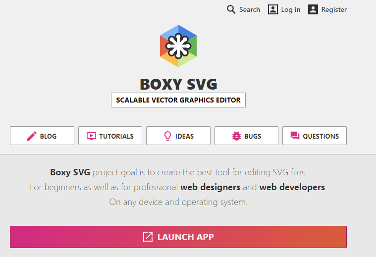 web based boxy svg