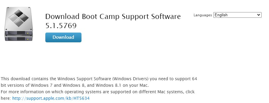 download windows support software for mac windows 10