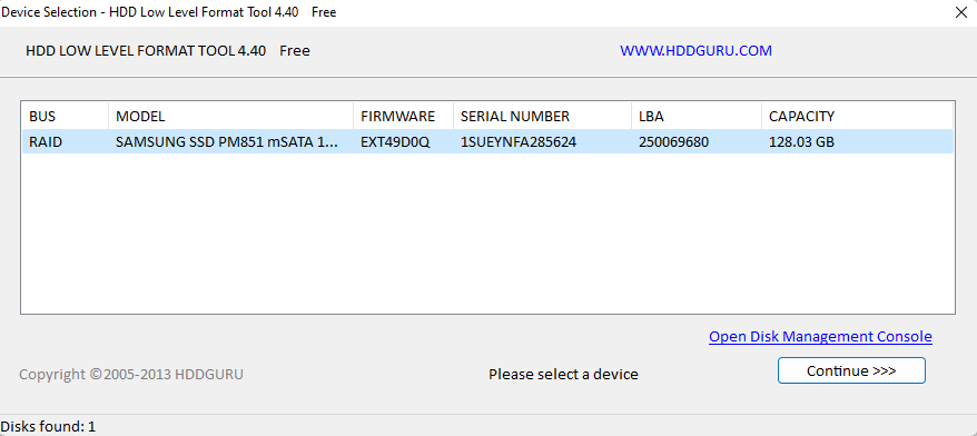 HDD Low Level Format