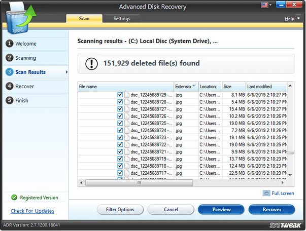Установите программу Advanced Disk Recovery.