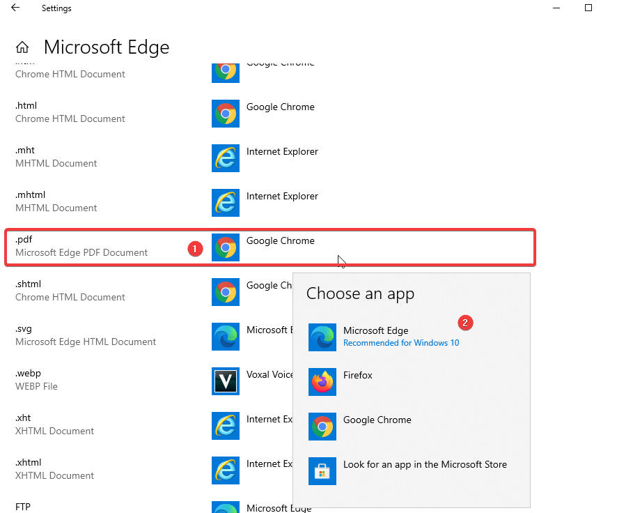 Microsoft Edge-Funktionen