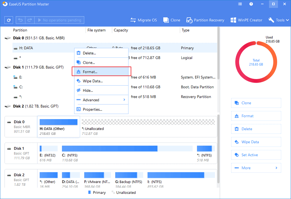 Wie konvertiert man Raw in NTFS in Windows 10?