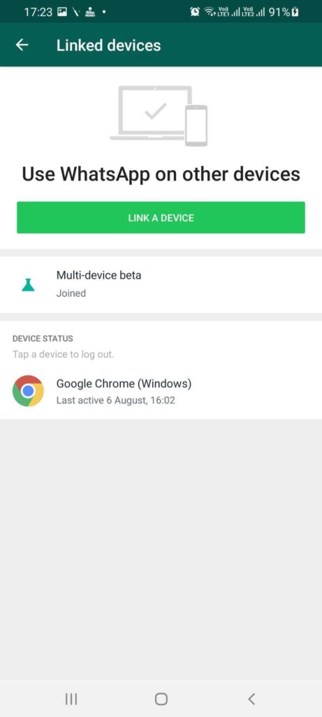 WhatsApp Multi-Geräte-Unterstützung