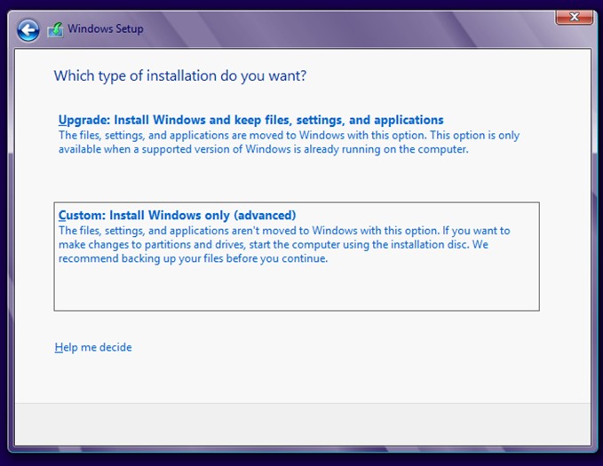 Windows setup