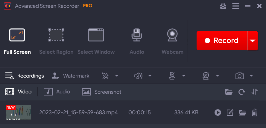check your recorded videos