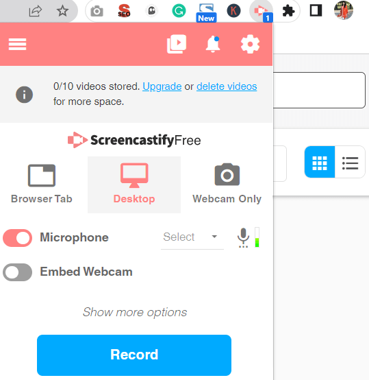 first screen recording