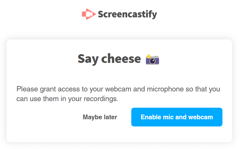 webcam and microphone