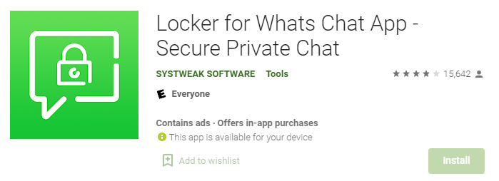 Локер для приложения Whats Chat