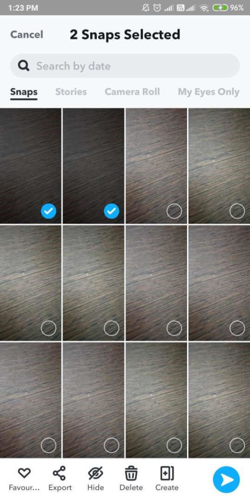 Блокировка чатов в Snapchat