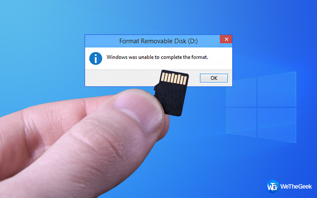 How to Fix Windows was Unable to Format SD Card