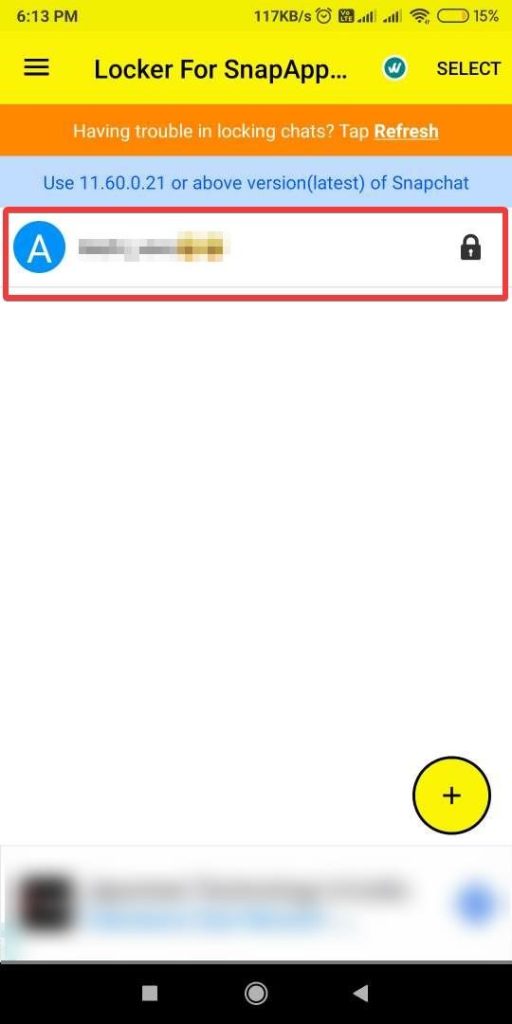 Locked chats
