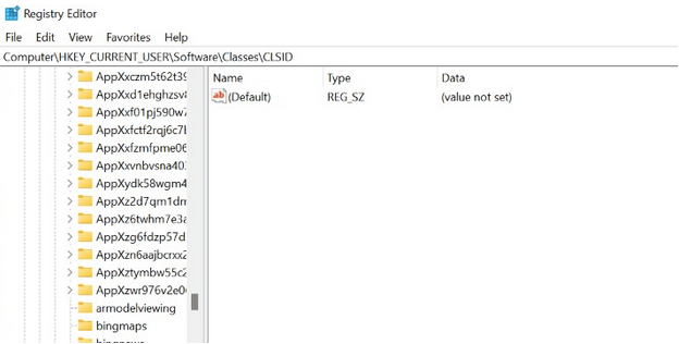 Windows 11-Registrierungs-App