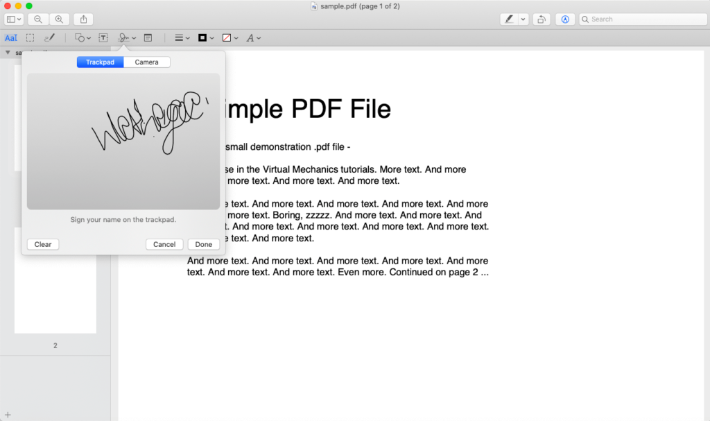 So signieren Sie ein PDF-Dokument 