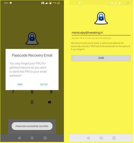 Snapchat App Locker