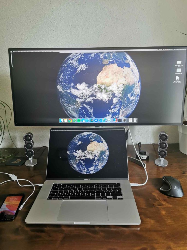 macbook pro erkennt externen Monitor, zeigt aber schwarzen Bildschirm an