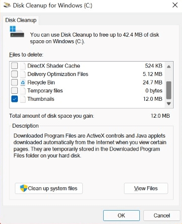 remove junk files