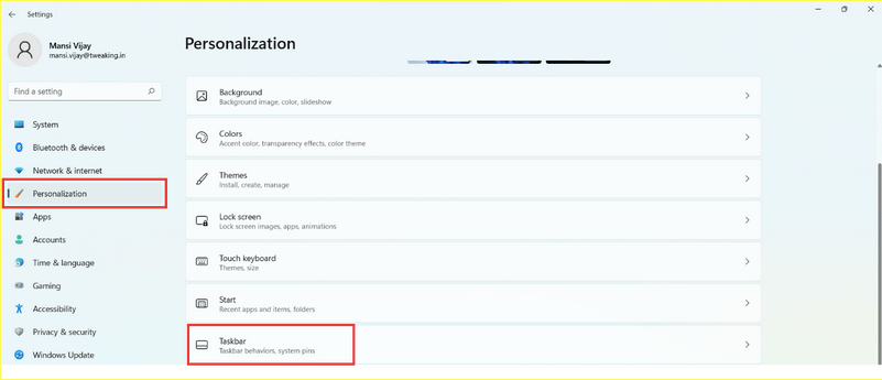 Personalization