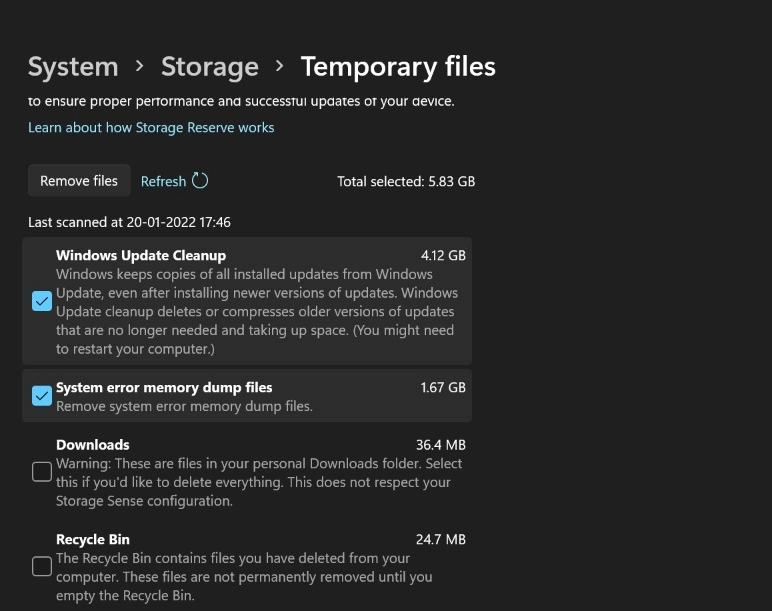 temp files windows 11
